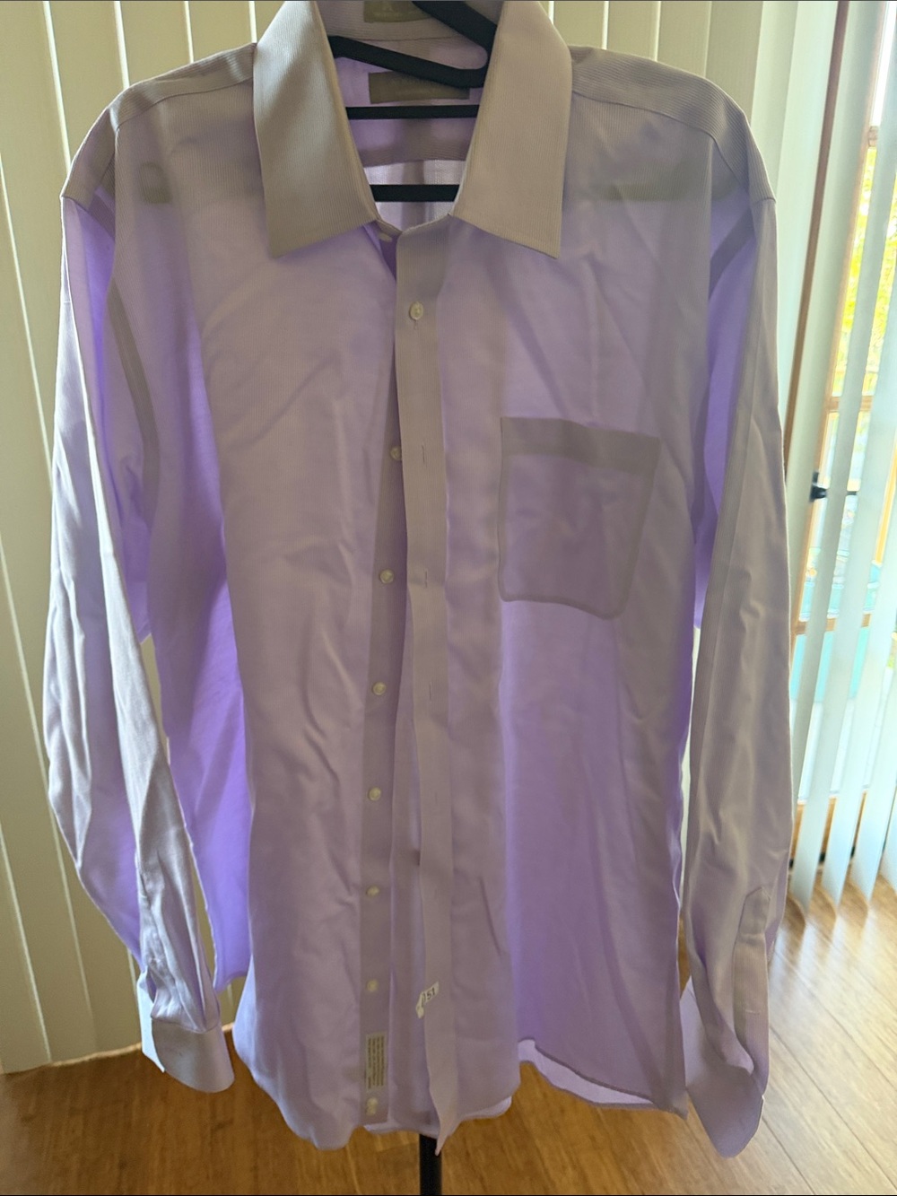 Nordstrom Lavender Men's Dress Shirt - Classic Button Front